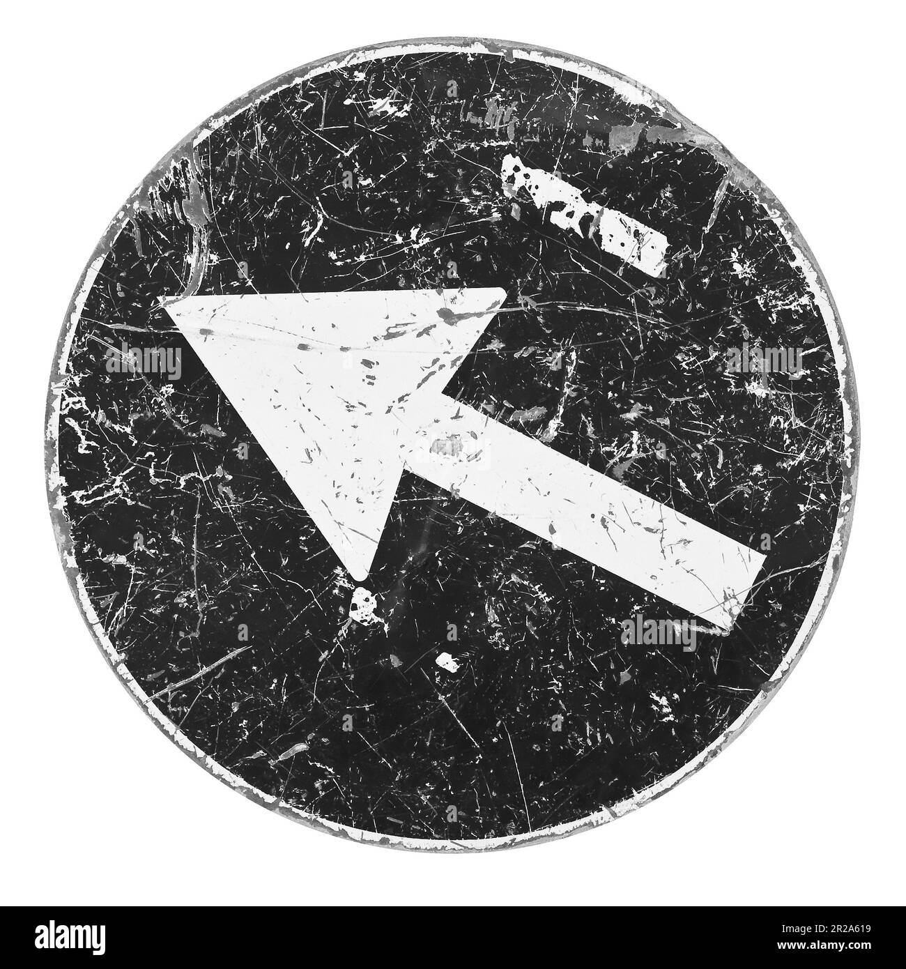 Black Arrow Sign concept image on white background Stock Photo