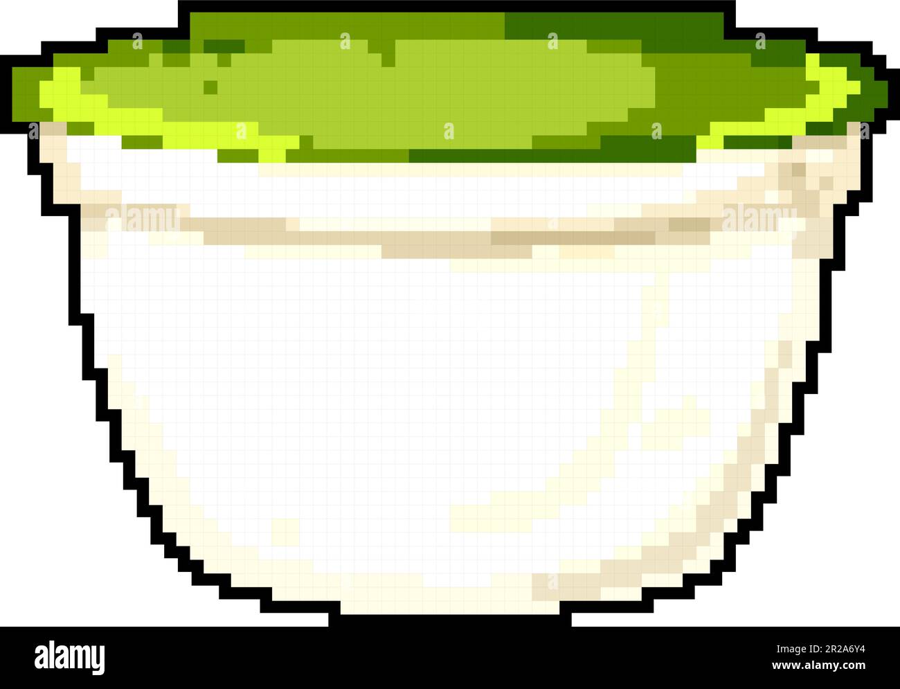 product yogurt package game pixel art vector illustration Stock Vector