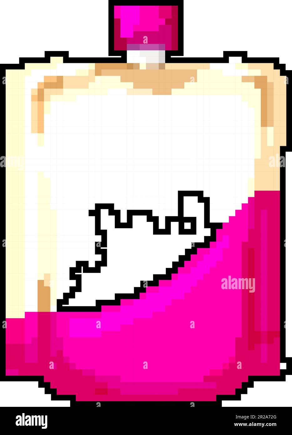 dairy yogurt package game pixel art vector illustration Stock Vector