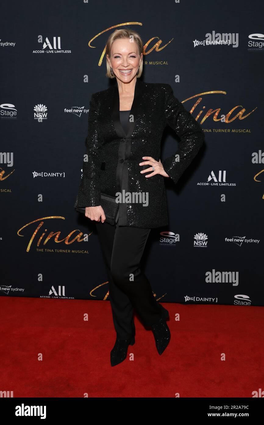 May 18, 2023: REBECCA GIBNEY attends the Opening Night Australian Premiere of 'Tina - The Tina Turner Musical' at the Theatre Royal Sydney on May 18, 2023 in Sydney, NSW Australia (Credit Image: © Christopher Khoury/Australian Press Agency via ZUMA Wire) EDITORIAL USAGE ONLY! Not for Commercial USAGE! Stock Photo