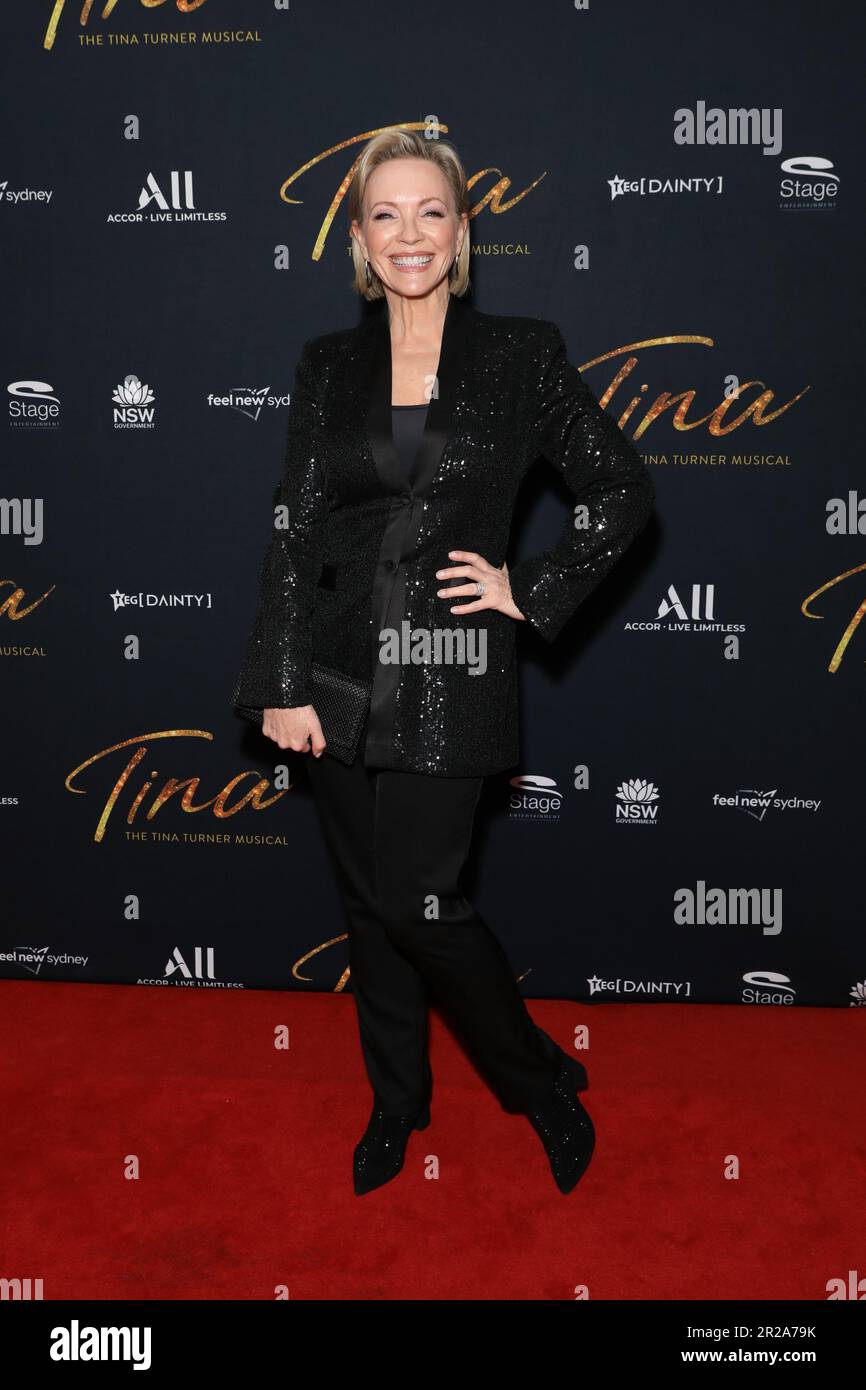 May 18, 2023: REBECCA GIBNEY attends the Opening Night Australian Premiere of 'Tina - The Tina Turner Musical' at the Theatre Royal Sydney on May 18, 2023 in Sydney, NSW Australia (Credit Image: © Christopher Khoury/Australian Press Agency via ZUMA Wire) EDITORIAL USAGE ONLY! Not for Commercial USAGE! Stock Photo
