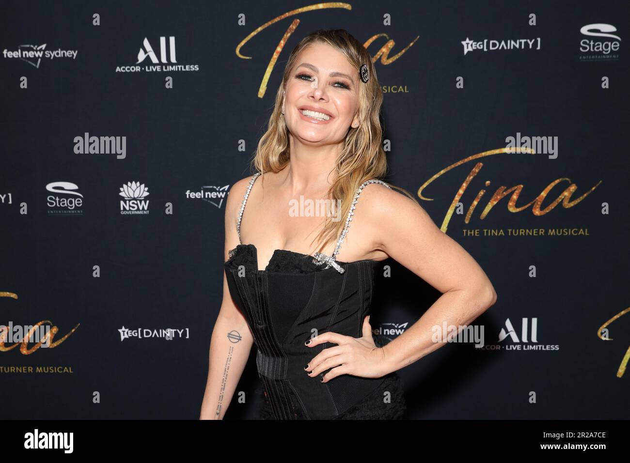 May 18, 2023: NATALIE BASSINGTHWAIGHTE attends the Opening Night Australian Premiere of 'Tina - The Tina Turner Musical' at the Theatre Royal Sydney on May 18, 2023 in Sydney, NSW Australia (Credit Image: © Christopher Khoury/Australian Press Agency via ZUMA Wire) EDITORIAL USAGE ONLY! Not for Commercial USAGE! Stock Photo