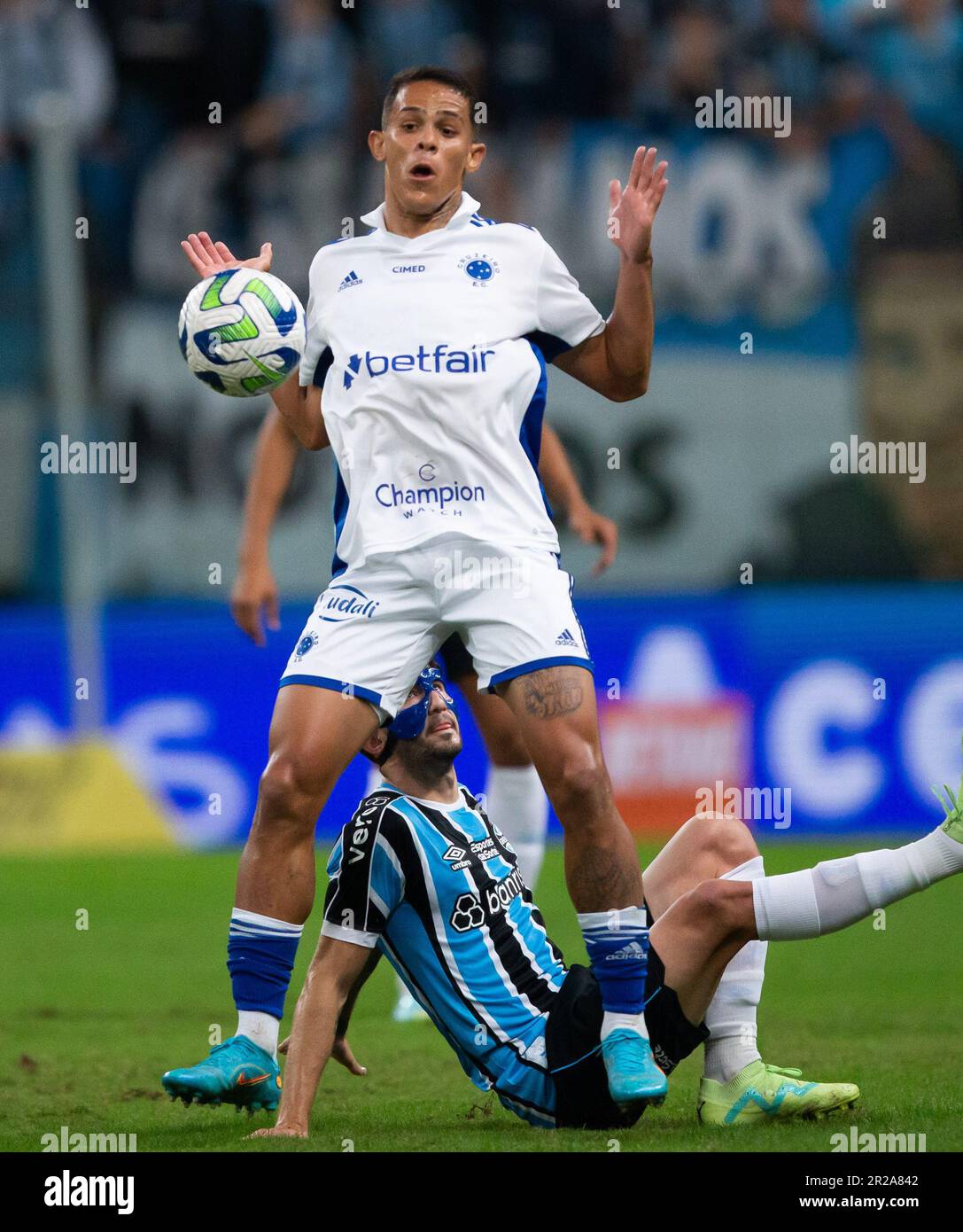 Porto Alegre, Brazil. 17th May, 2023. Zinho do Grêmio disputa o