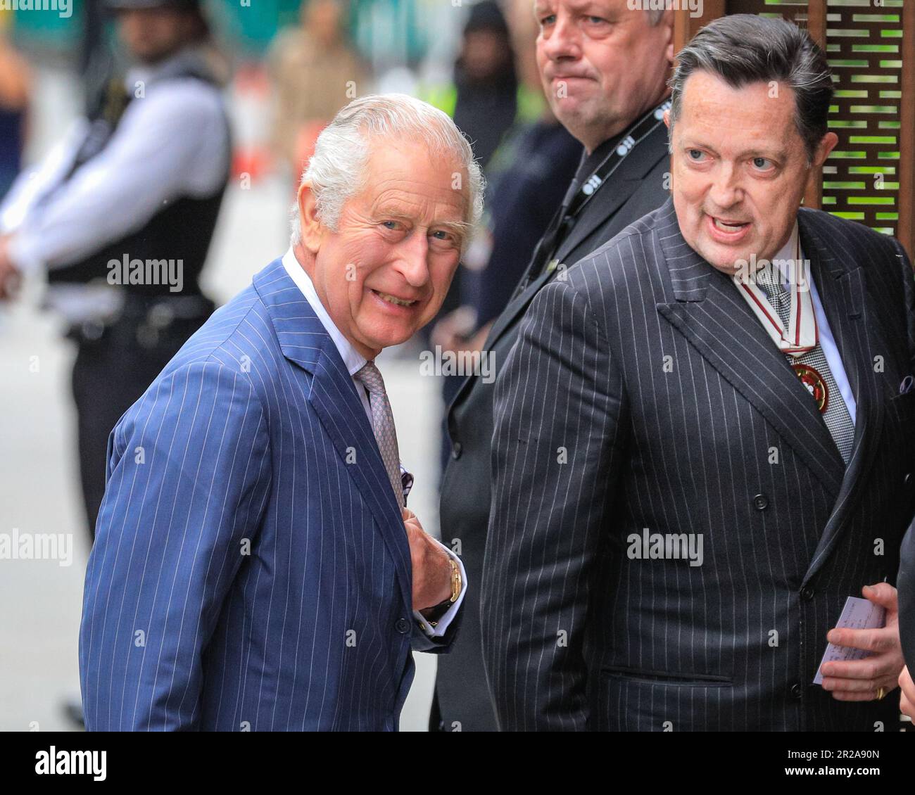 London, UK. 18th May, 2023. King Charles III attends a British Fashion Council showcase today to present the Queen Elizabeth II award for British Design at the British Fashion council Credit: Imageplotter/Alamy Live News Stock Photo