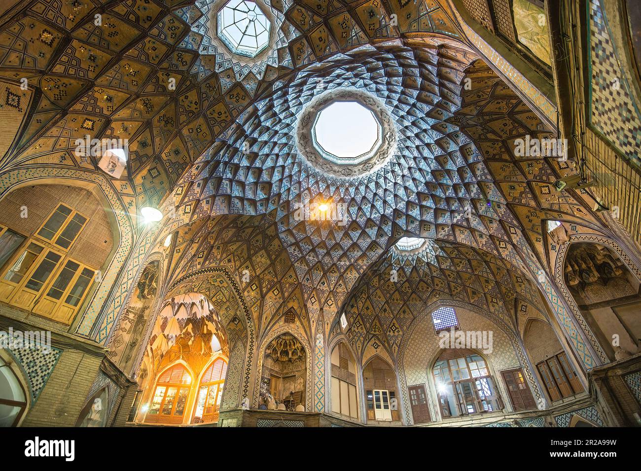 Inside Kashan's bazaar Stock Photo