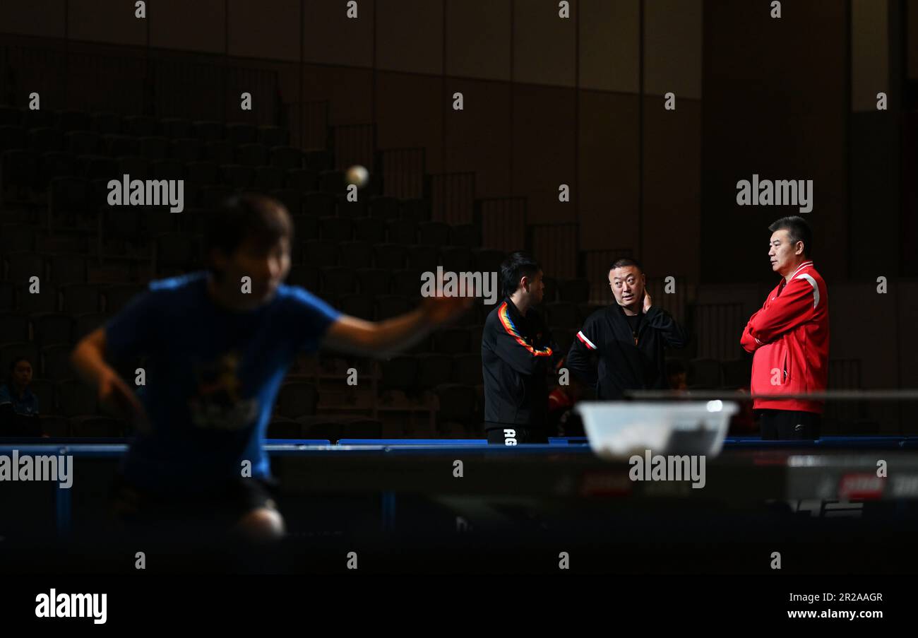 Durban, South Africa. 18th May, 2023. China's table tennis team chief