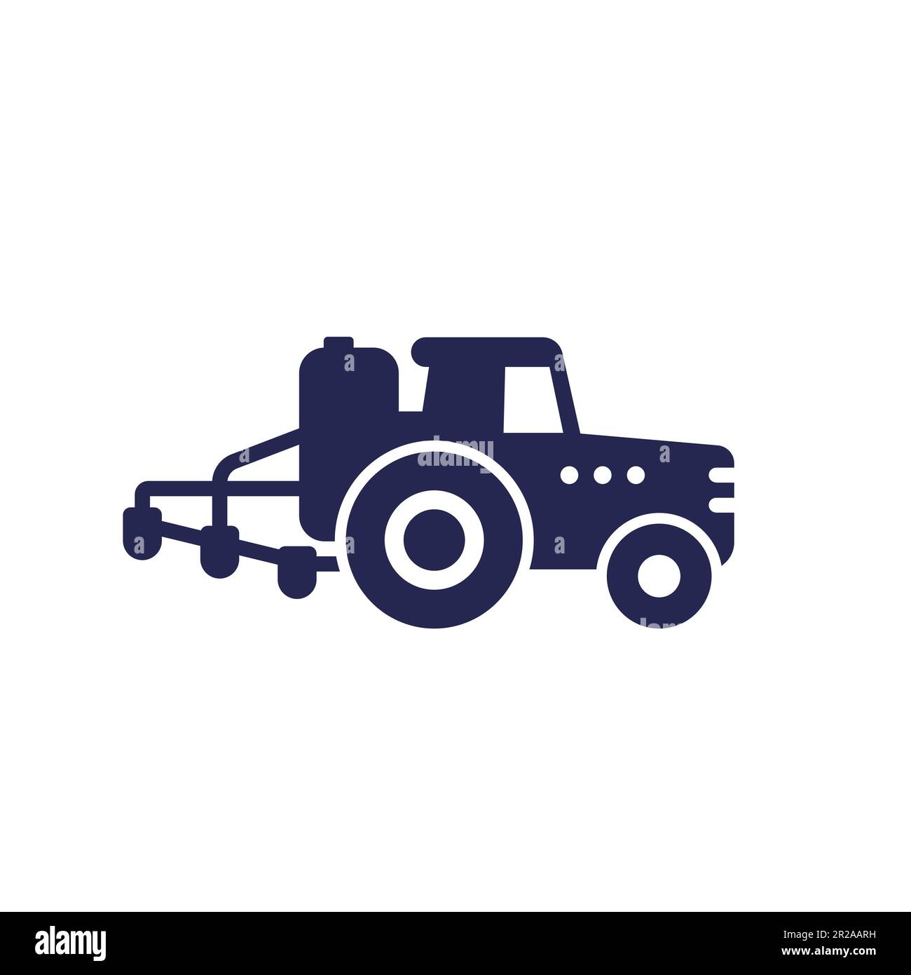tractor, agrimotor with sprayer icon Stock Vector