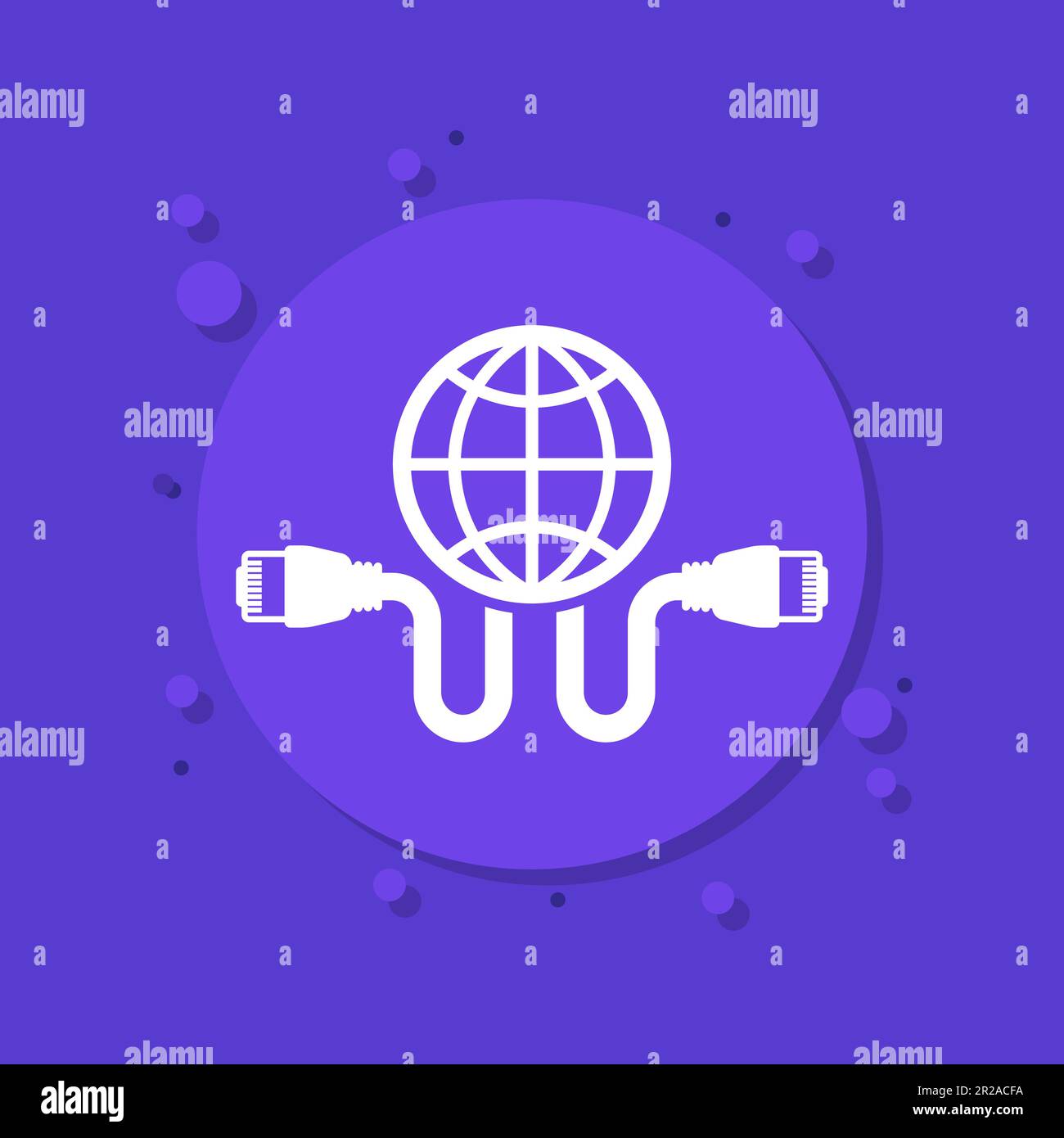 cable, network icon for web, eps 10 file, easy to edit Stock