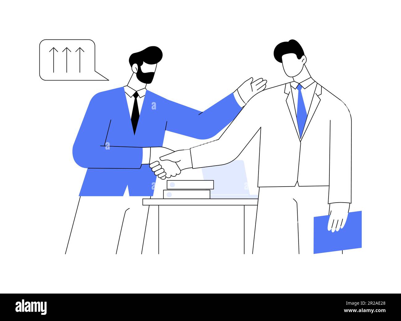 Getting supervising position abstract concept vector illustration Stock ...