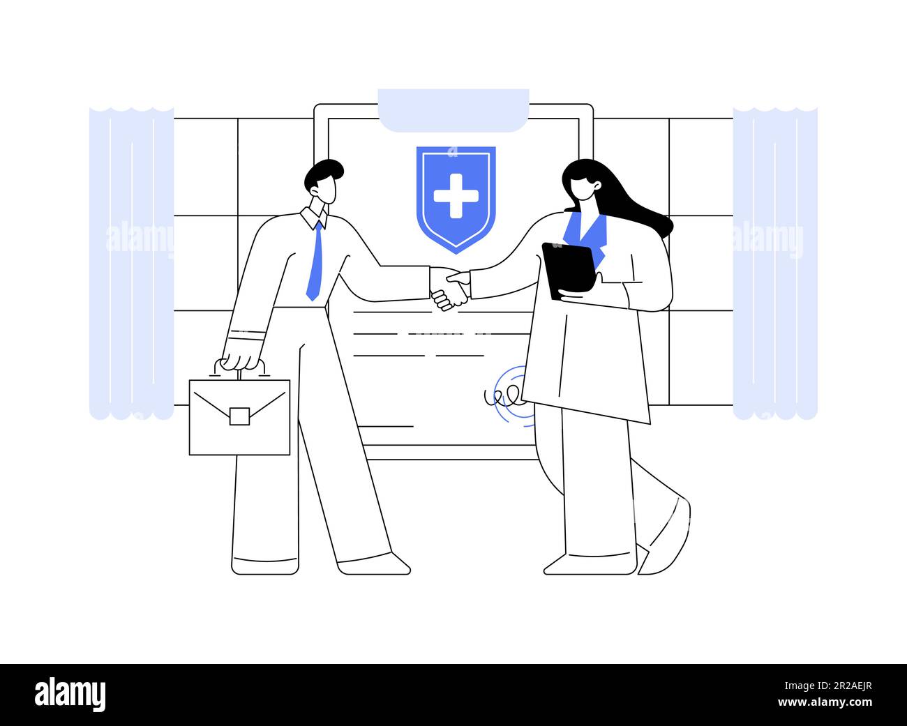 Health insurance for business owners abstract concept vector illustration Stock Vector Image