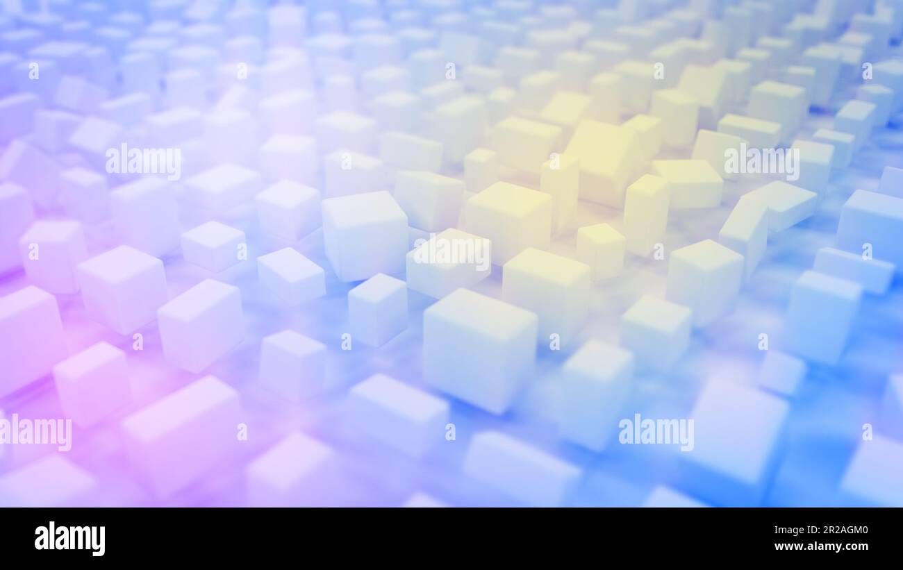 3d brick boxes geometry shape hi-res stock photography and images - Alamy