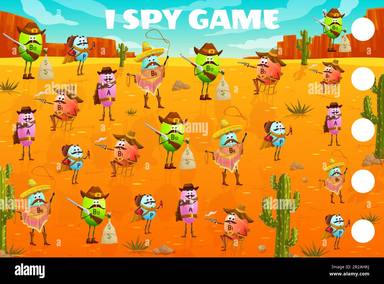 Wild west I spy game worksheet, vitamin cowboy, sheriff, ranger and ...