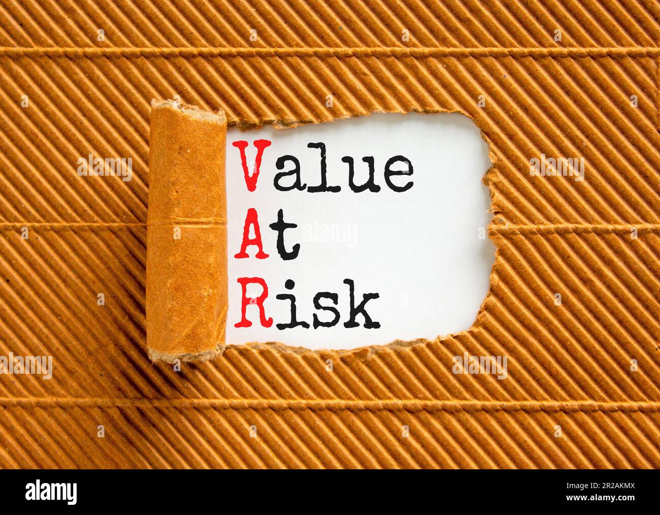 VAR Value at risk symbol. Concept words VAR Value at risk on beautiful ...