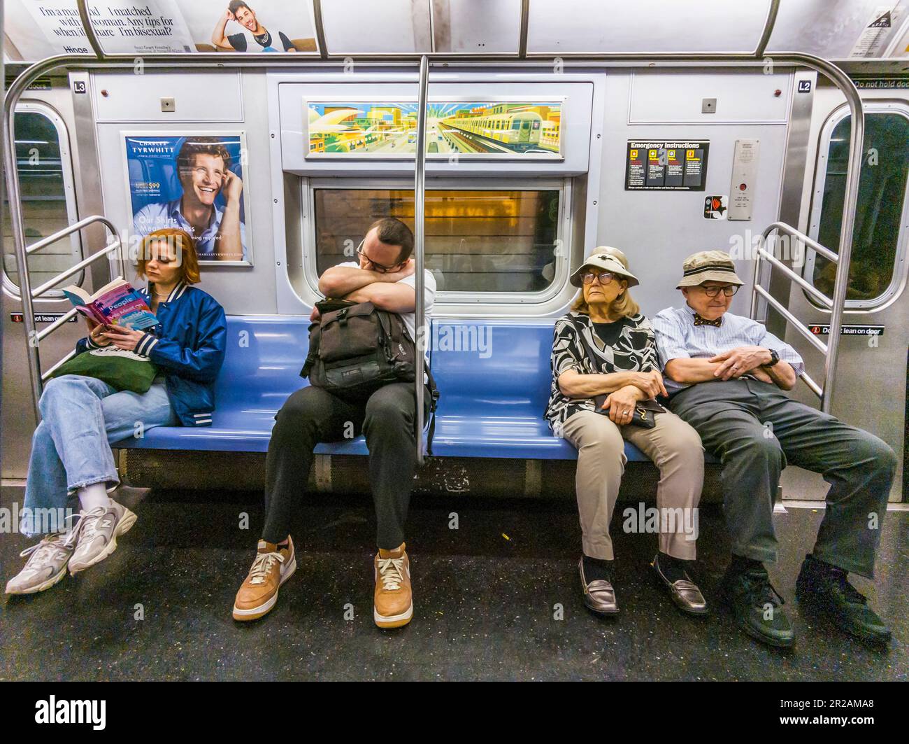 Subway Ridership Subway train 7 riders new york city hi-res stock photography and images ...