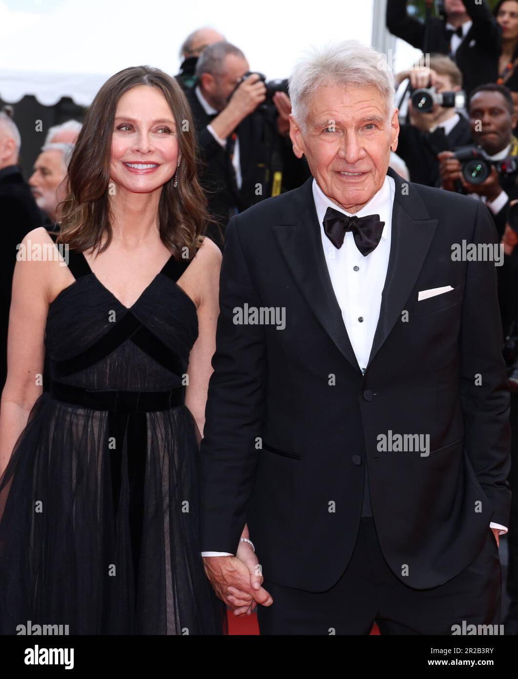 Cannes, France. 18th May, 2023. Harrison Ford, Calista Flockhart attend