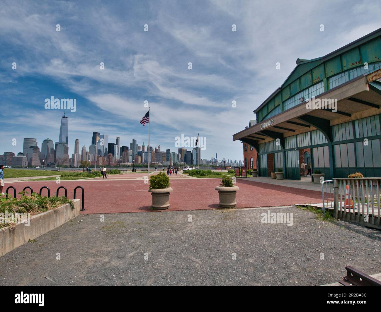 Central Railroad of New Jersey CRRfNJ at Liberty State Park in Jersey City NJ. Communipaw
