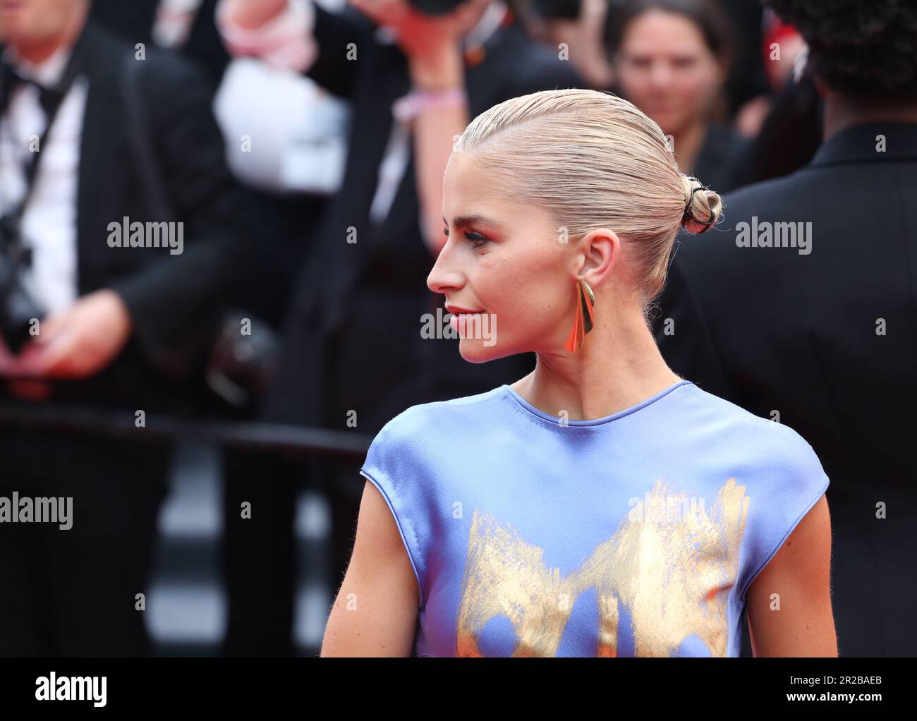 Cannes, France, 18th May, 2023. Caroline Daur arriving on the red