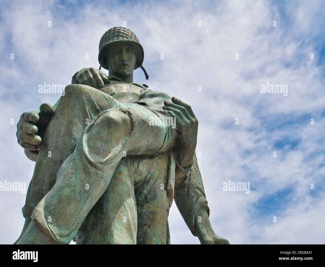 Liberation Monument in Liberty State Park, Jersey City, NJ. Bronze Holocaust memorial created by the sculptor Nathan Rapoport. Hudson County. Morris P Stock Photo