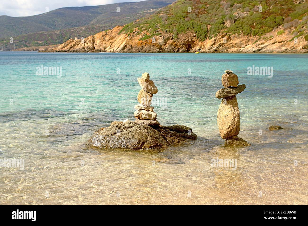 beach on the Island of Asinara Stock Photo