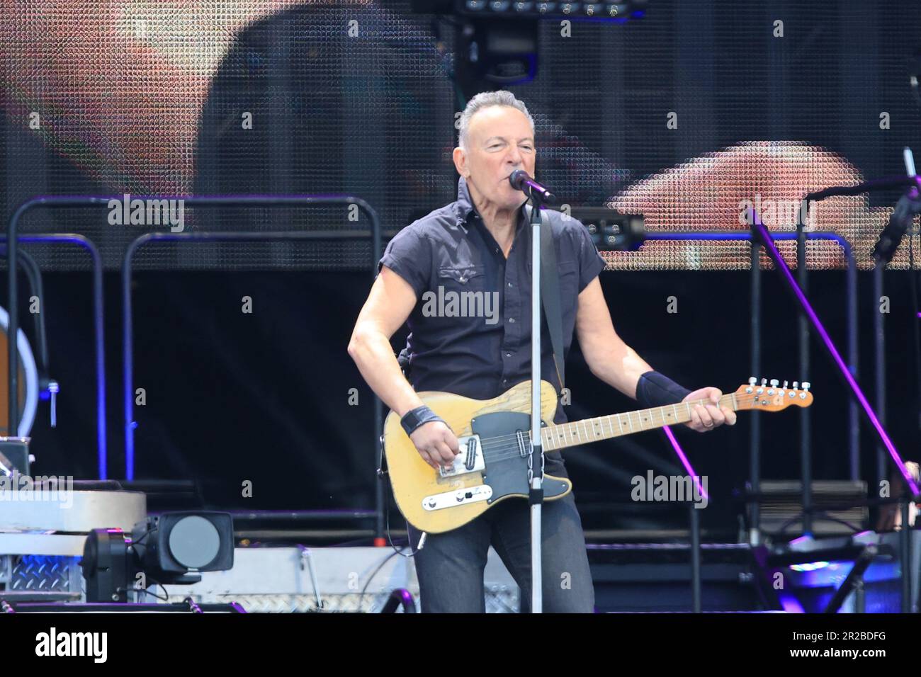 Ferrara, Italy. 18th May, 2023. American rock legend Bruce Springsteen and the E-Street Band performing in Ferrara during his first italian concert of the “New European Tour” - Ferrara, Italy, May 18, 2023 - Photo: Michele Nucci Credit: Live Media Publishing Group/Alamy Live News Stock Photo