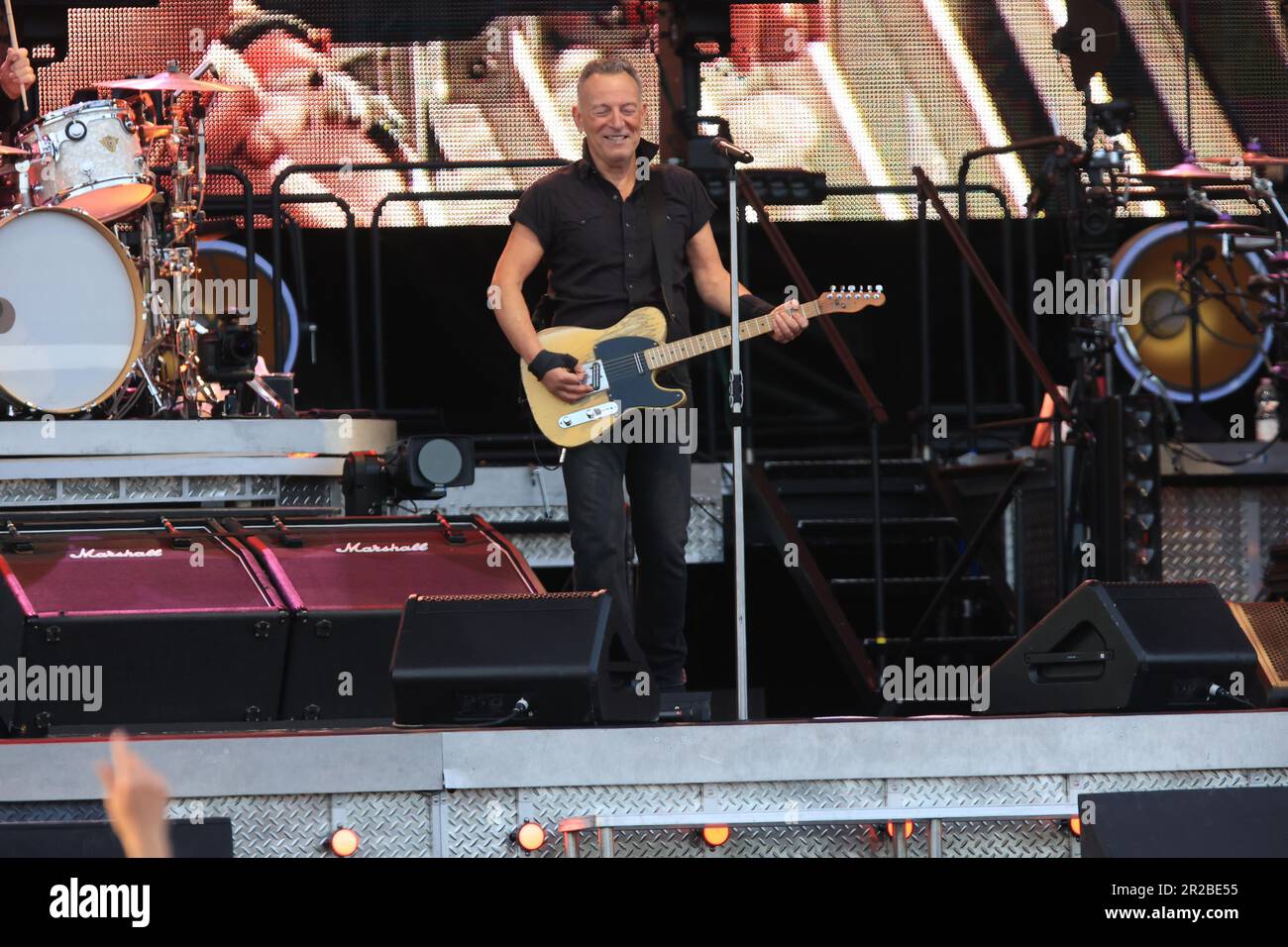 Ferrara, Italy. 18th May, 2023. American rock legend Bruce Springsteen and the E-Street Band performing in Ferrara during his first italian concert of the “New European Tour” - Ferrara, Italy, May 18, 2023 - Photo: Michele Nucci Credit: Live Media Publishing Group/Alamy Live News Stock Photo