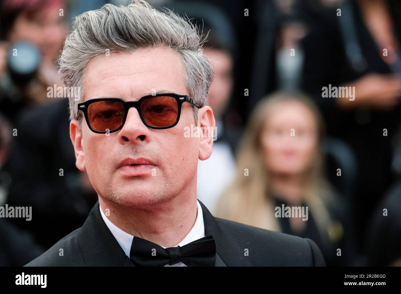 Cannes, France. 18th May, 2023. Benjamin Biolay photographed at the red carpet for the World Premiere of Indiana Jones and the Dial of Destiny during the 76th Cannes International Film Festival at Palais des Festivals in Cannes, France Picture by Julie Edwards/Alamy Live News Stock Photo