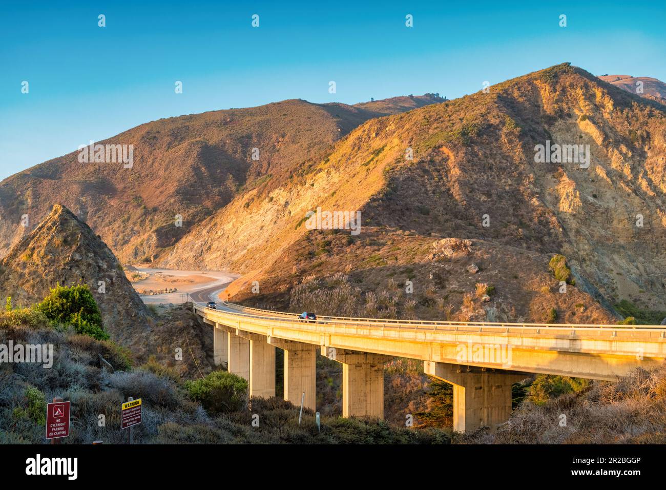 Pacific Coast Highway at Big Sur, California, USA Stock Photo