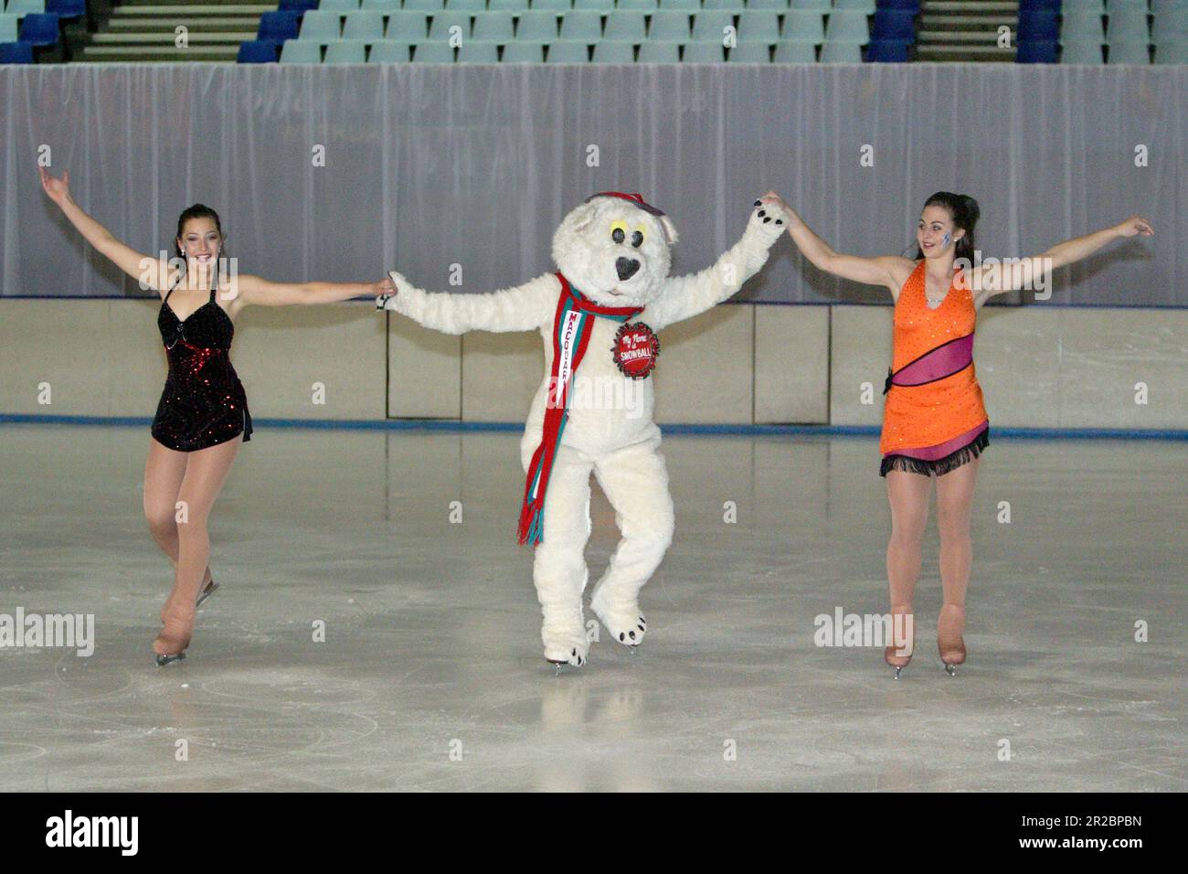 Australian figure skaters Lauren Hansom (left) and Yasmine Christinat