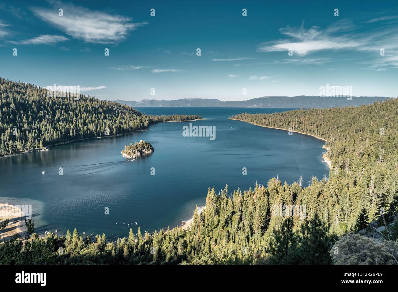 Emerald Bay at Lake Tahoe, California, USA Stock Photo