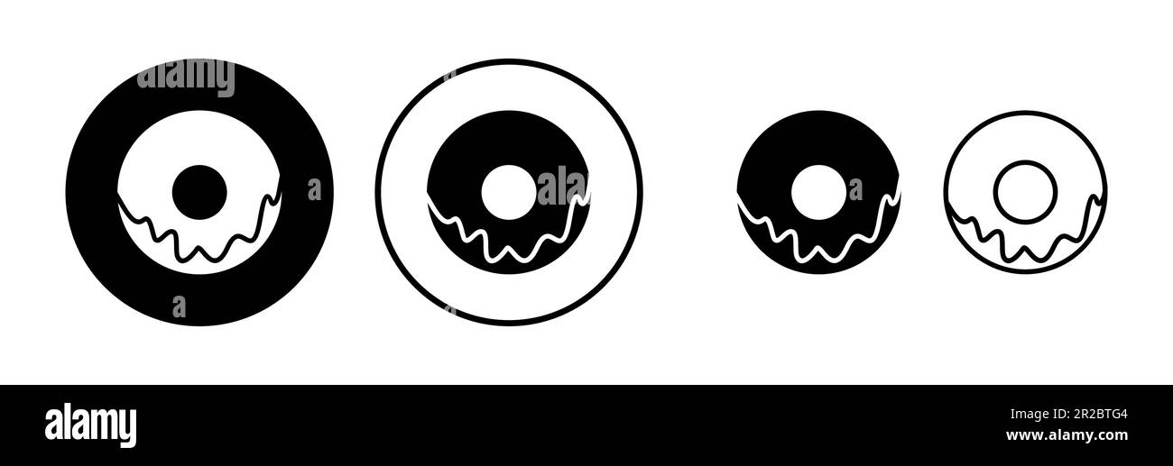 Donut icon vector. doughnut icon. donut logo Stock Vector Image & Art ...