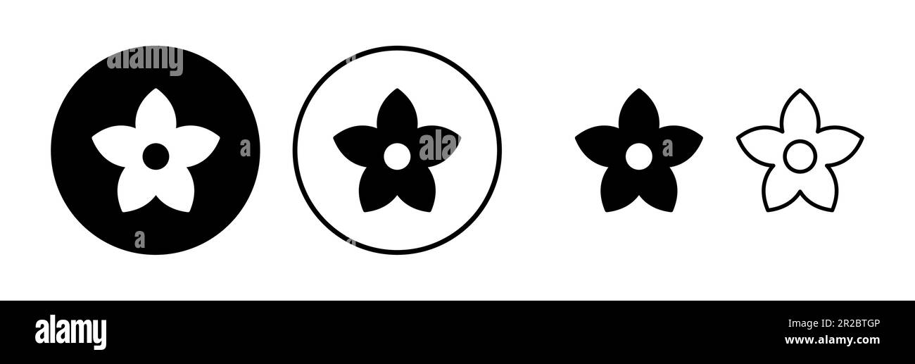 Flower icon vector. floral icon. flower logo Stock Vector Image & Art ...