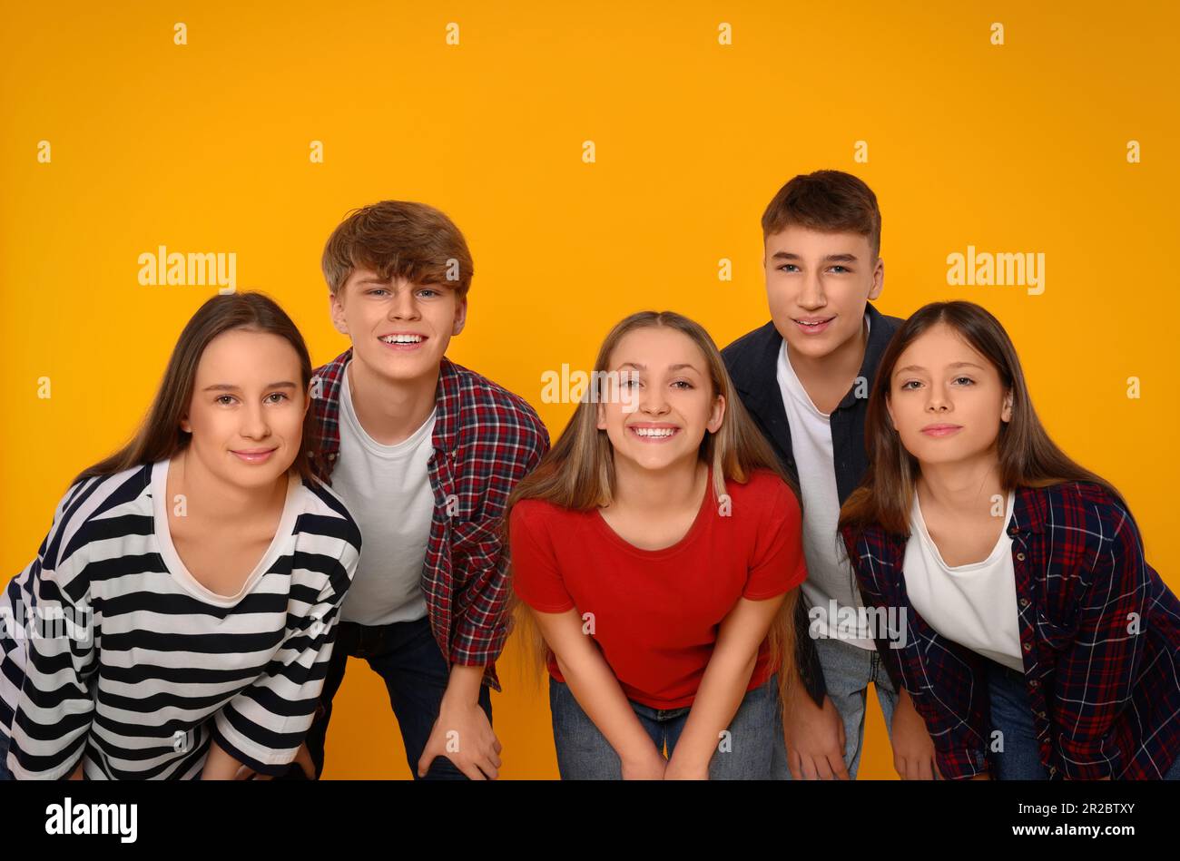 Diverse group happy boys on hi-res stock photography and images - Alamy