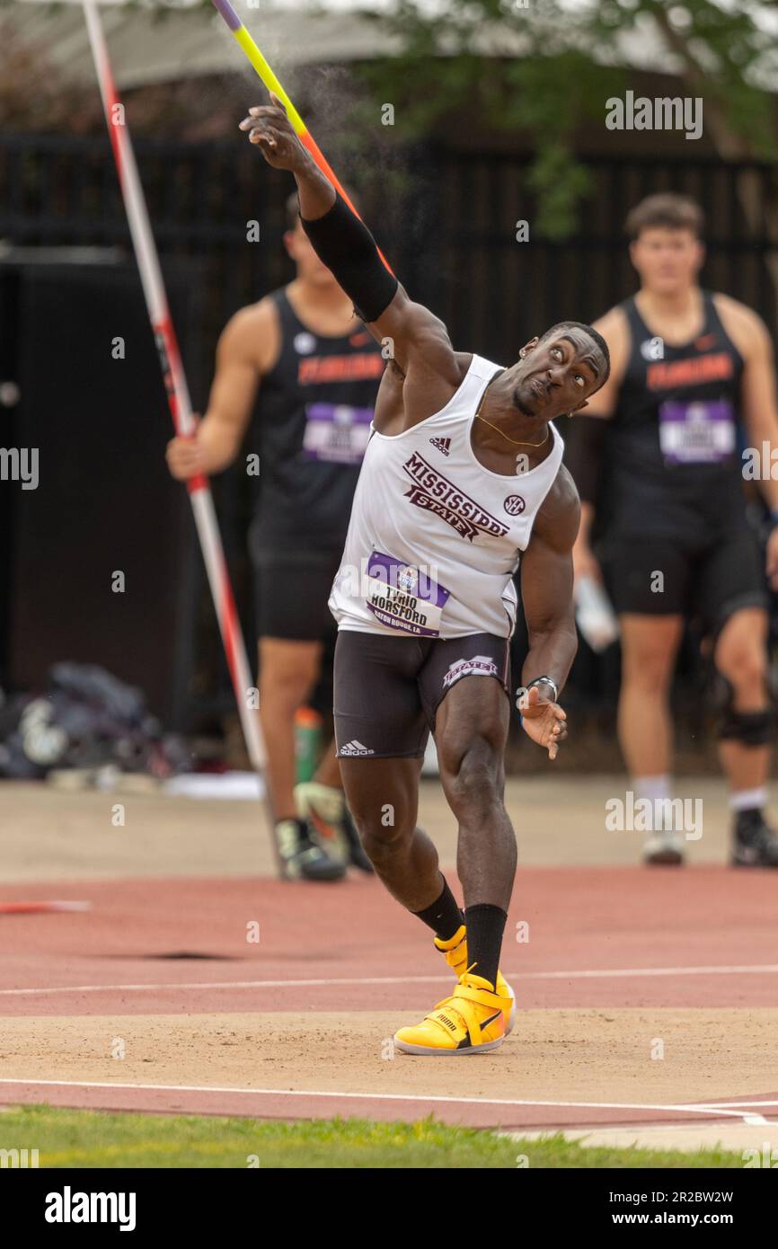 Mississippi State javelin thrower Tyriq Horsford during the 2023