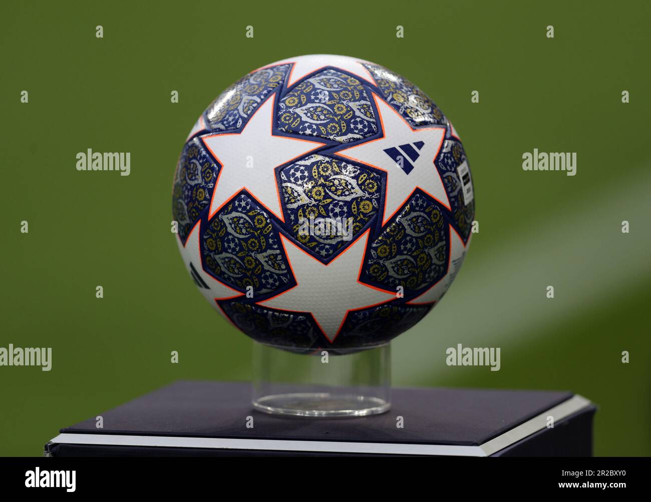 Etihad Stadium, Manchester, UK. 17th May, 2023. Champions League Football, Semi Final Second Leg, Manchester City versus Real Madrid; the official Adidas UEFA Champions League match ball Credit: Action Plus Sports/Alamy Live News Stock Photo