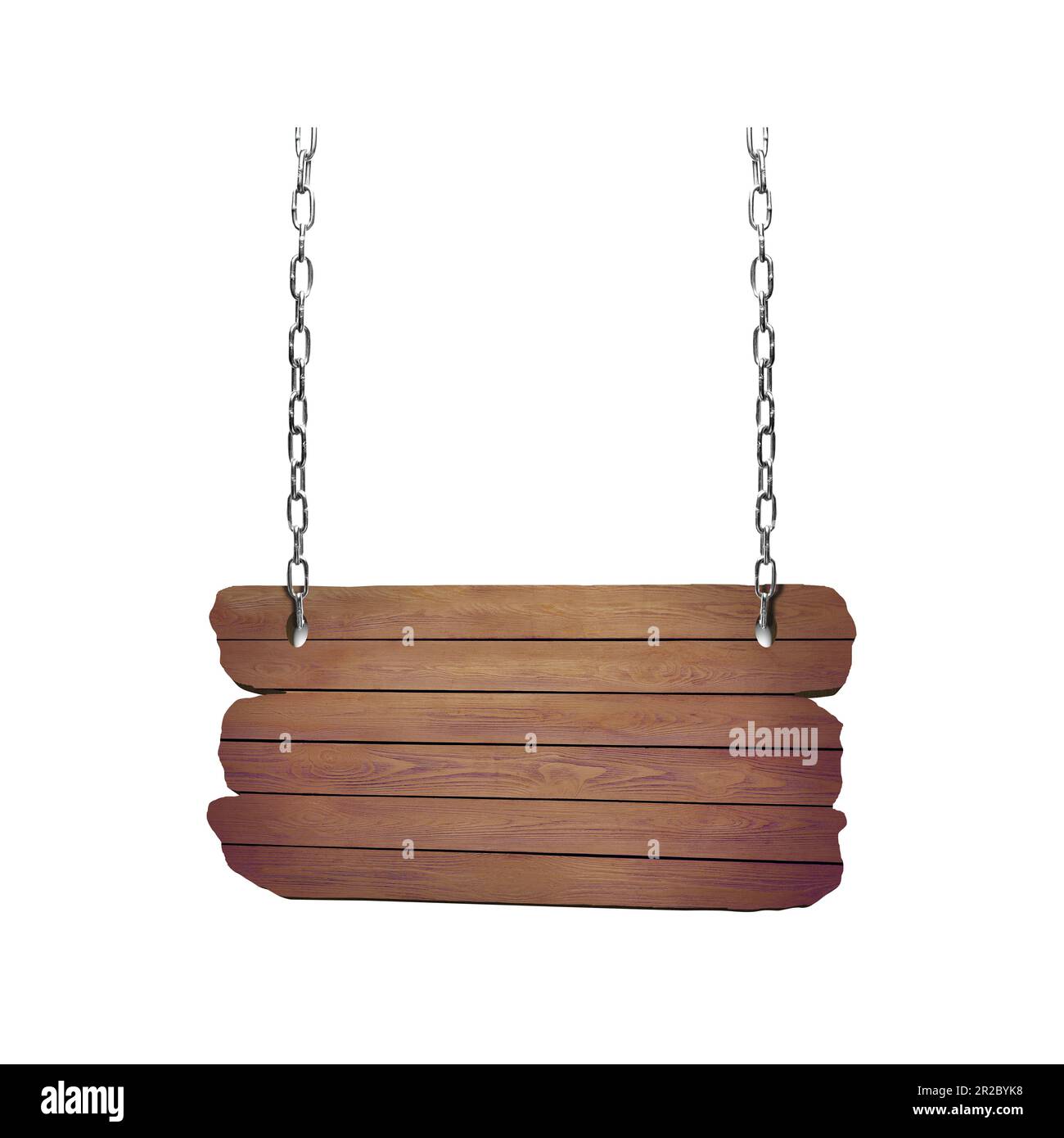 Empty wooden sign isolated on white. Mockup for design Stock Photo - Alamy