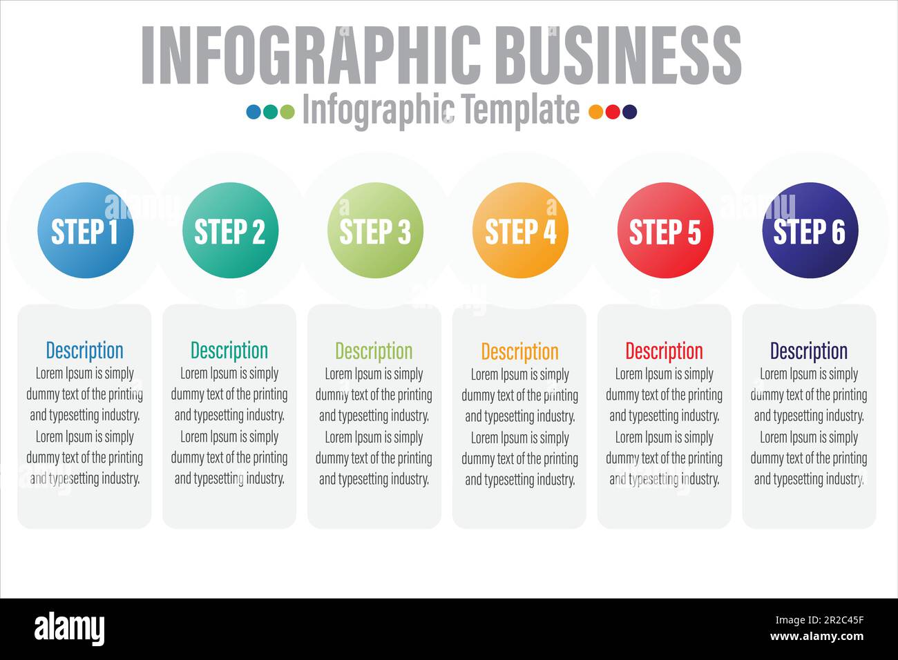 Vector Infographic design with Six 6 options or Six 6 steps. process ...