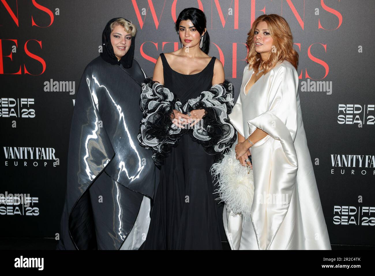 Cannes, France, 18/05/2023, Antibes, France. 18th May, 2023. CANNES - MAY  18: Guests and Mila Al Zahrani on the Red Sea International Film Festival's  "Women's Stories Gala" in partnership with Vanity Fair
