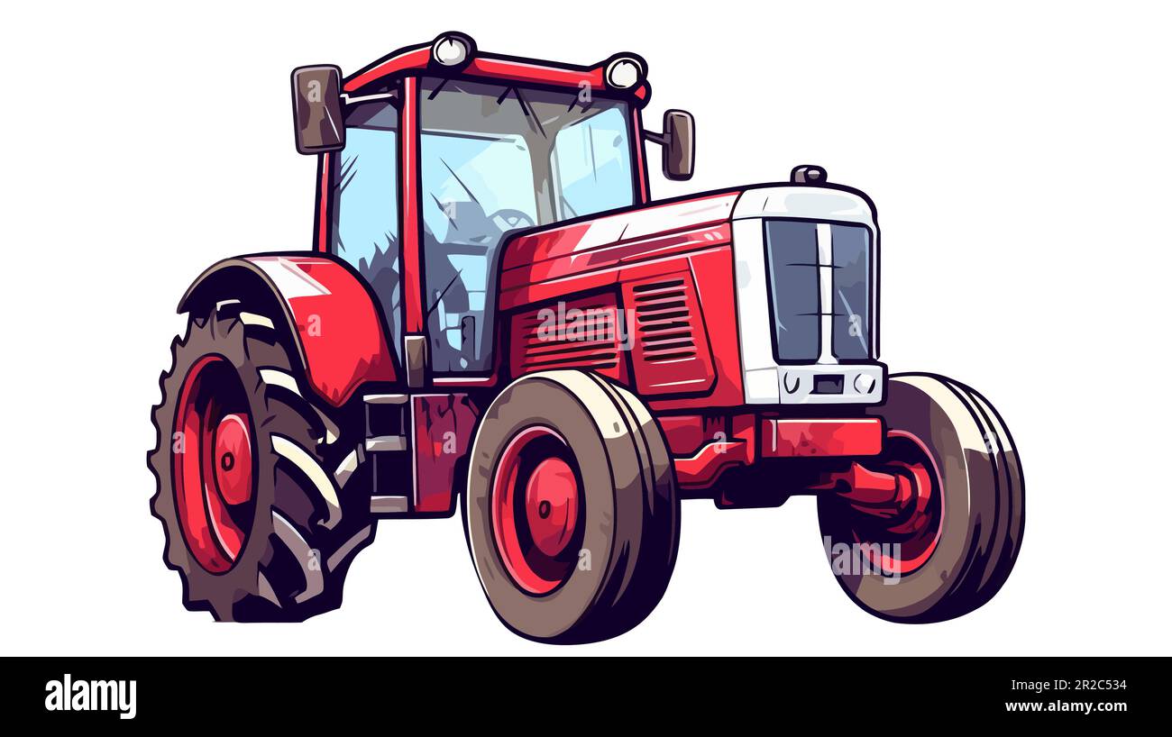 Tractor vehicle vector illustration isolated on white background Stock ...