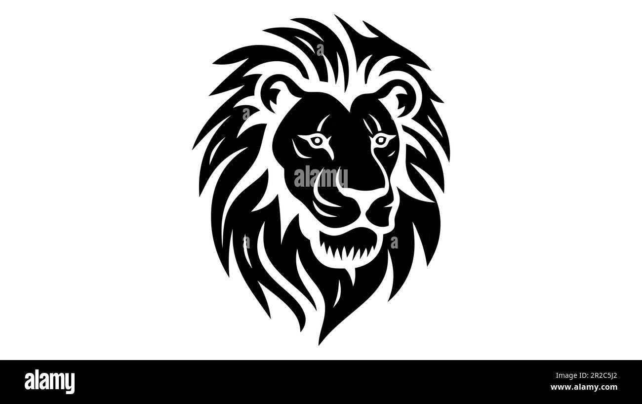 Lion logo vector illustration, emblem design. Lion logo, icon on white ...