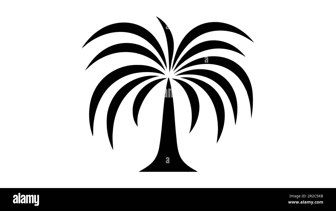 Vector palm tree gold elegant logo vector, coconut tree tropical beach ...
