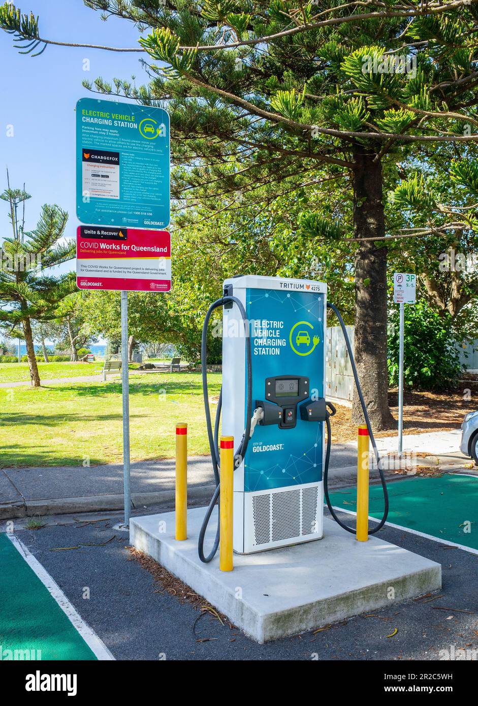 electric vehicle charging station in Coolangatta, gold coast
