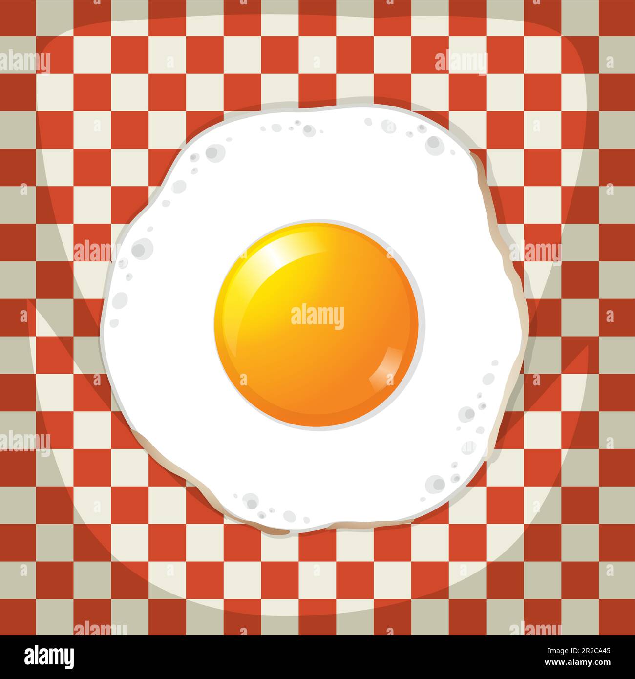 Premium Vector  Fried egg sunny side up eggs vector flat design realistic  illustration art