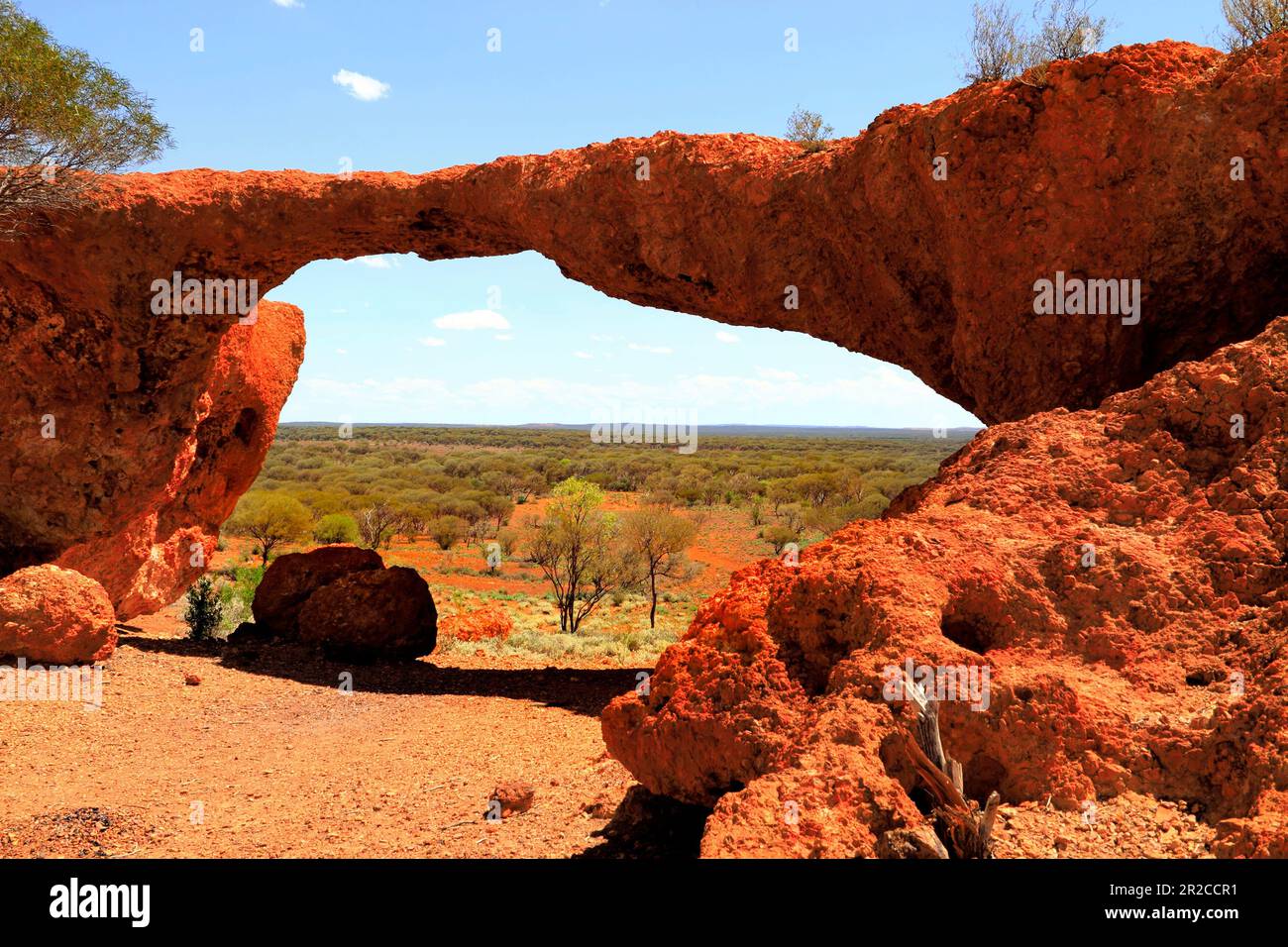 The London Bridge rock formation, Sandstone,  Gascoyne,  Murchison,  Western Australia Stock Photo
