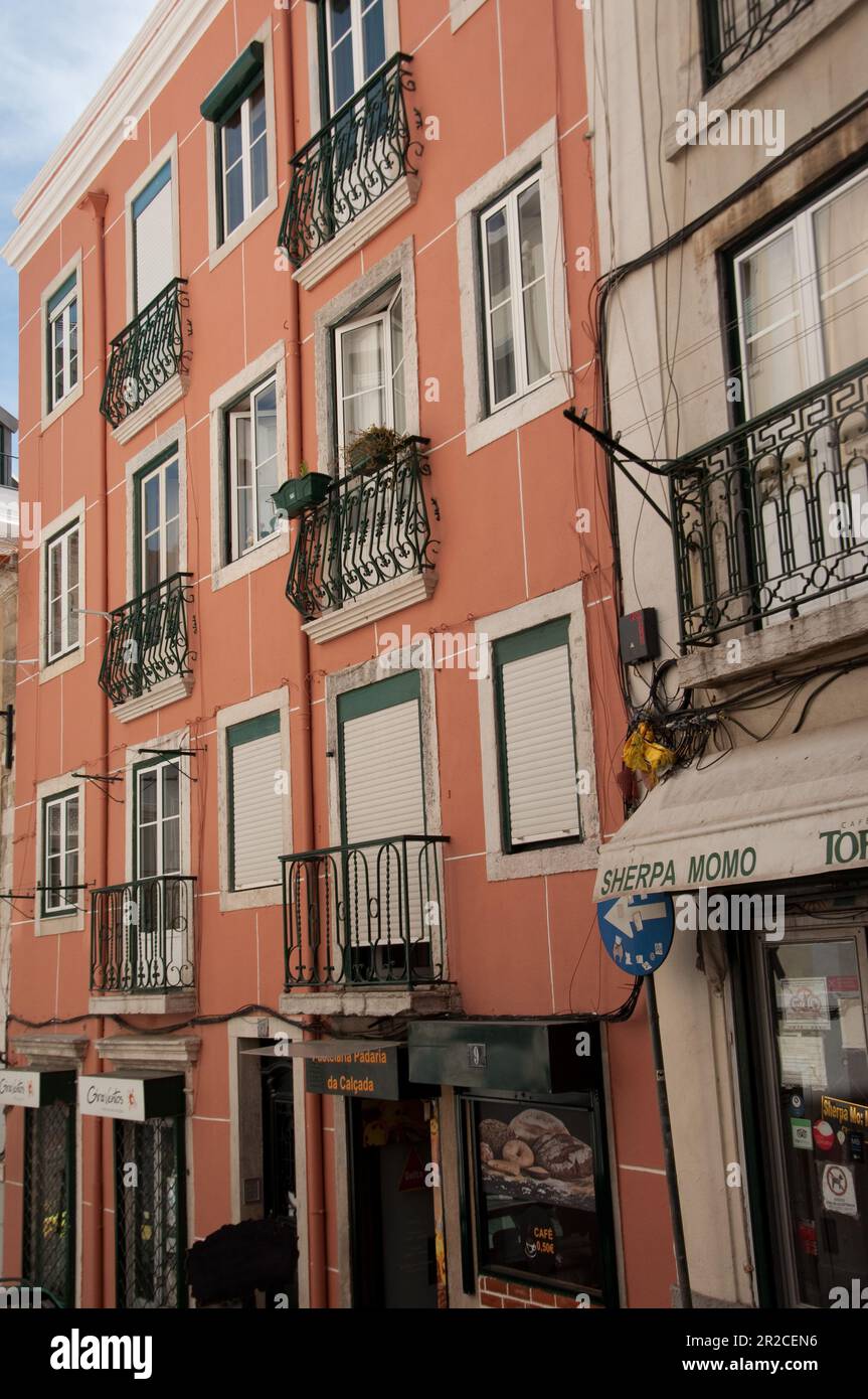 Street scene, Lisbon, Portugal Stock Photo