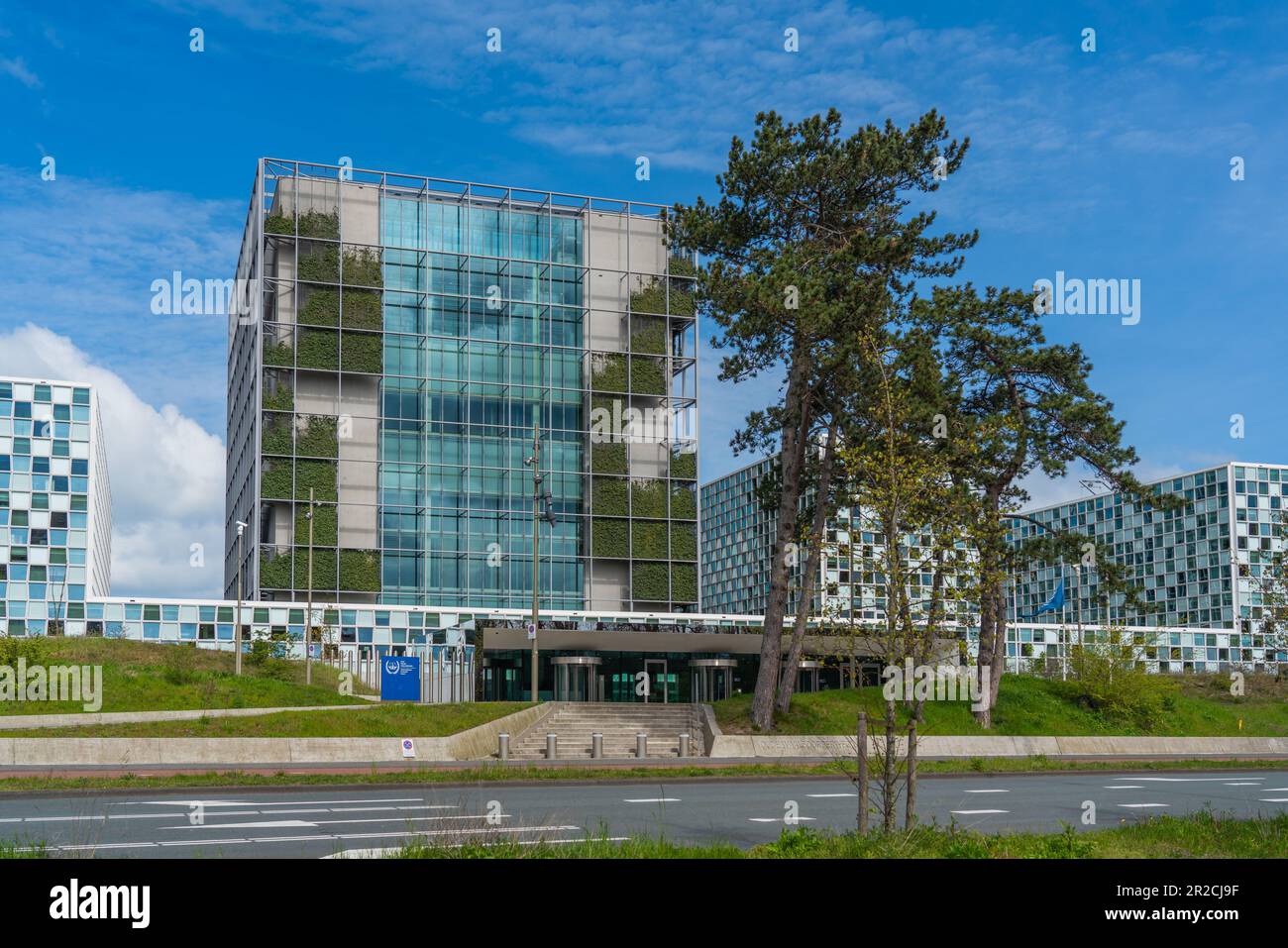 The Hague, Netherland - April 26, 2023: The International Criminal Court in the City of The Hague Stock Photo