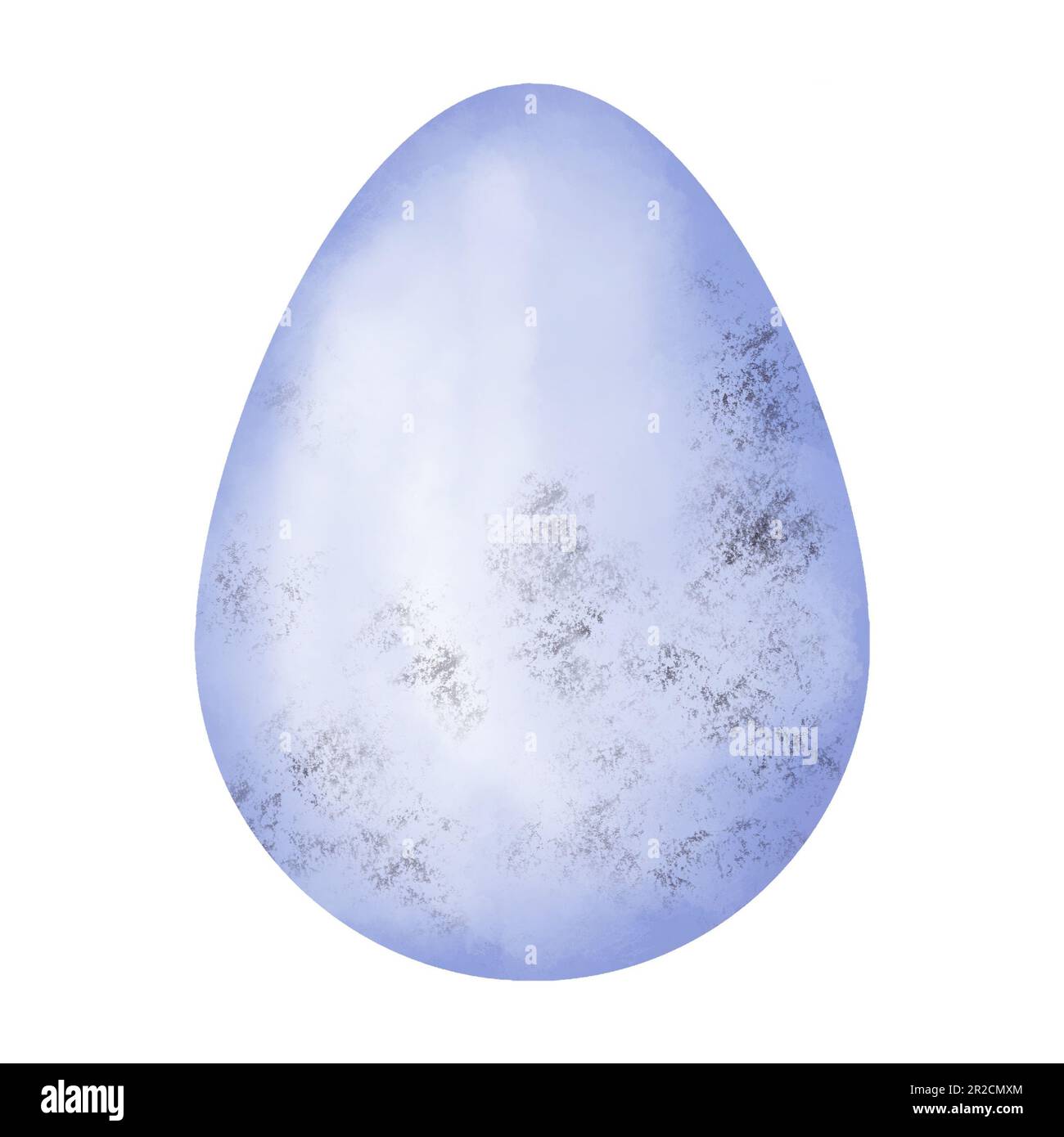 Easter egg illustration. Happy Easter purple egg isolated on white background.Greeting, birthday,Easter day decorations. Stock Photo