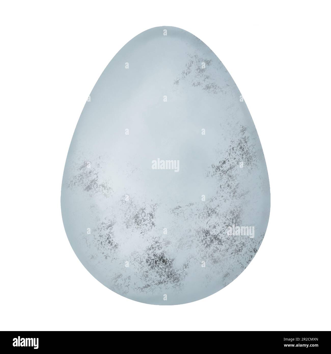 Easter egg illustration. Happy Easter blue egg isolated on white background.Greeting, birthday,Easter day decorations. Stock Photo