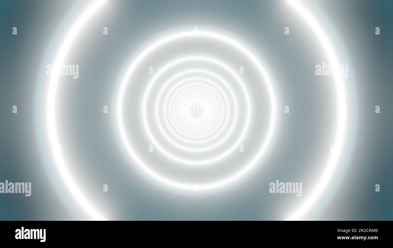 Circle neon tunnel. Computer generated 3d render Stock Photo - Alamy