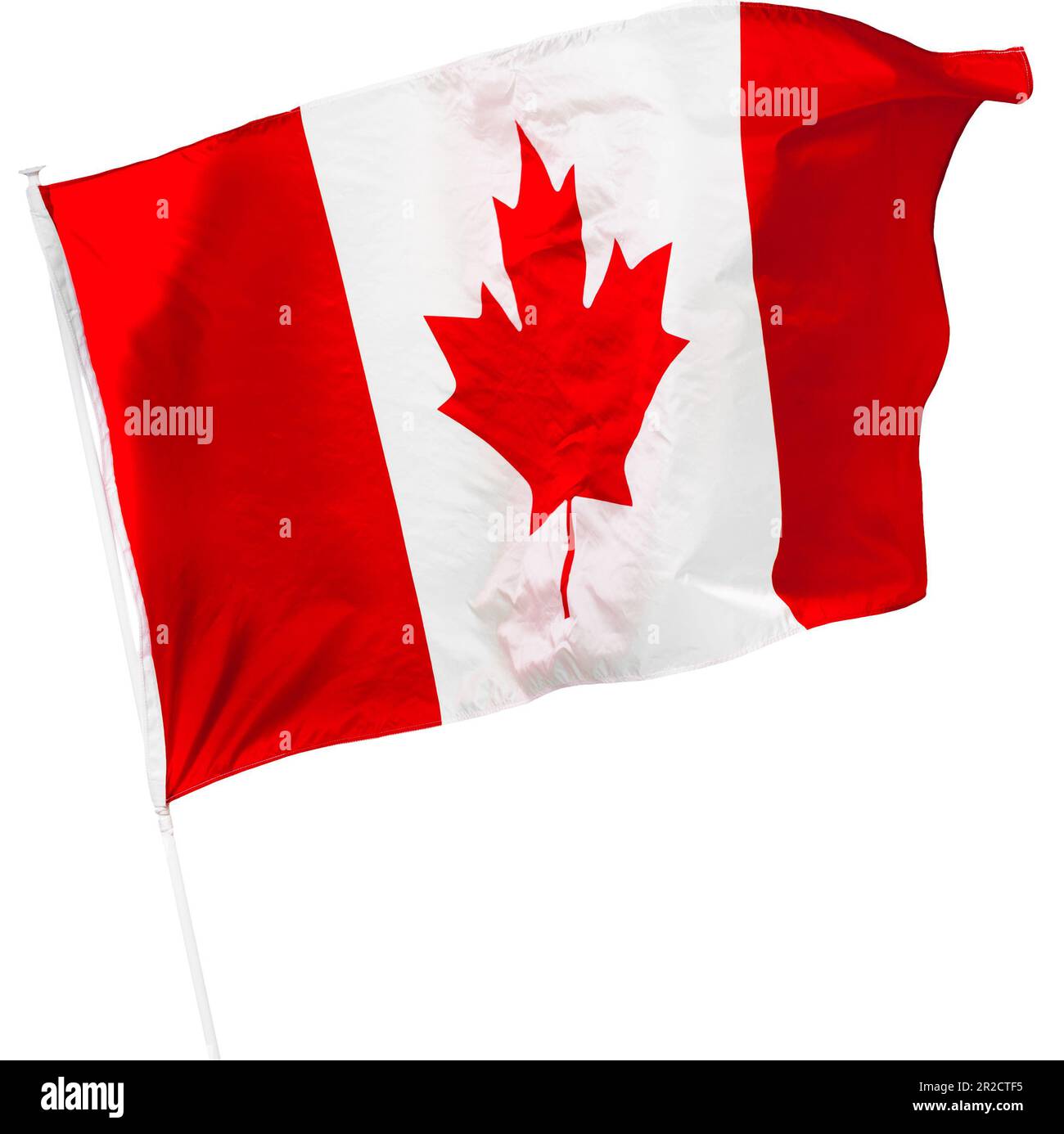 Canadian Flag isolated on white Stock Photo - Alamy