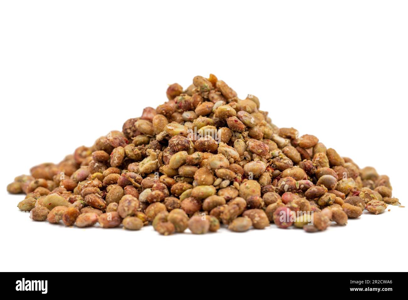 Sumac seeds. Dried sumac berries isolated on white background. Spice